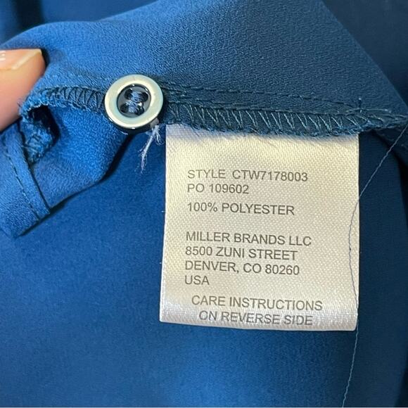 Cruel Denim, Button Up Shirt. Size XXL. Cool Tie Sleeve Cuffs. Excellent cond! - Picture 4 of 6